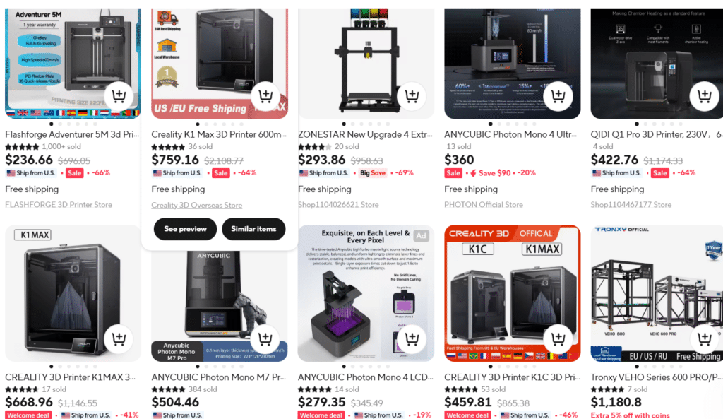 AliExpress industrial supplies product guide